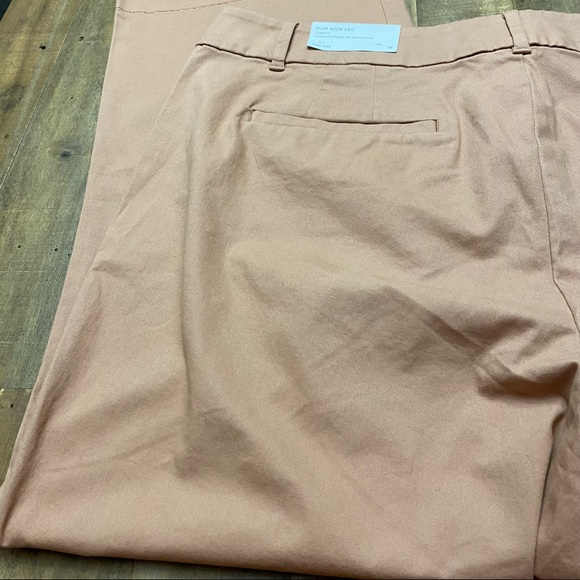 Loft curvy high rise slim wide leg Pant size 18 - Picture 10 of 16